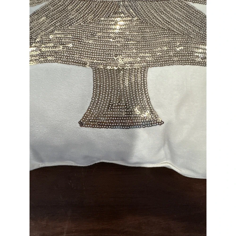 Stratford Home Tree Sequin‎ Cushion 18x18